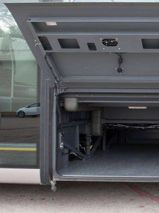 Bright colour scheme in the interior of the MAN Lion’s Intercity