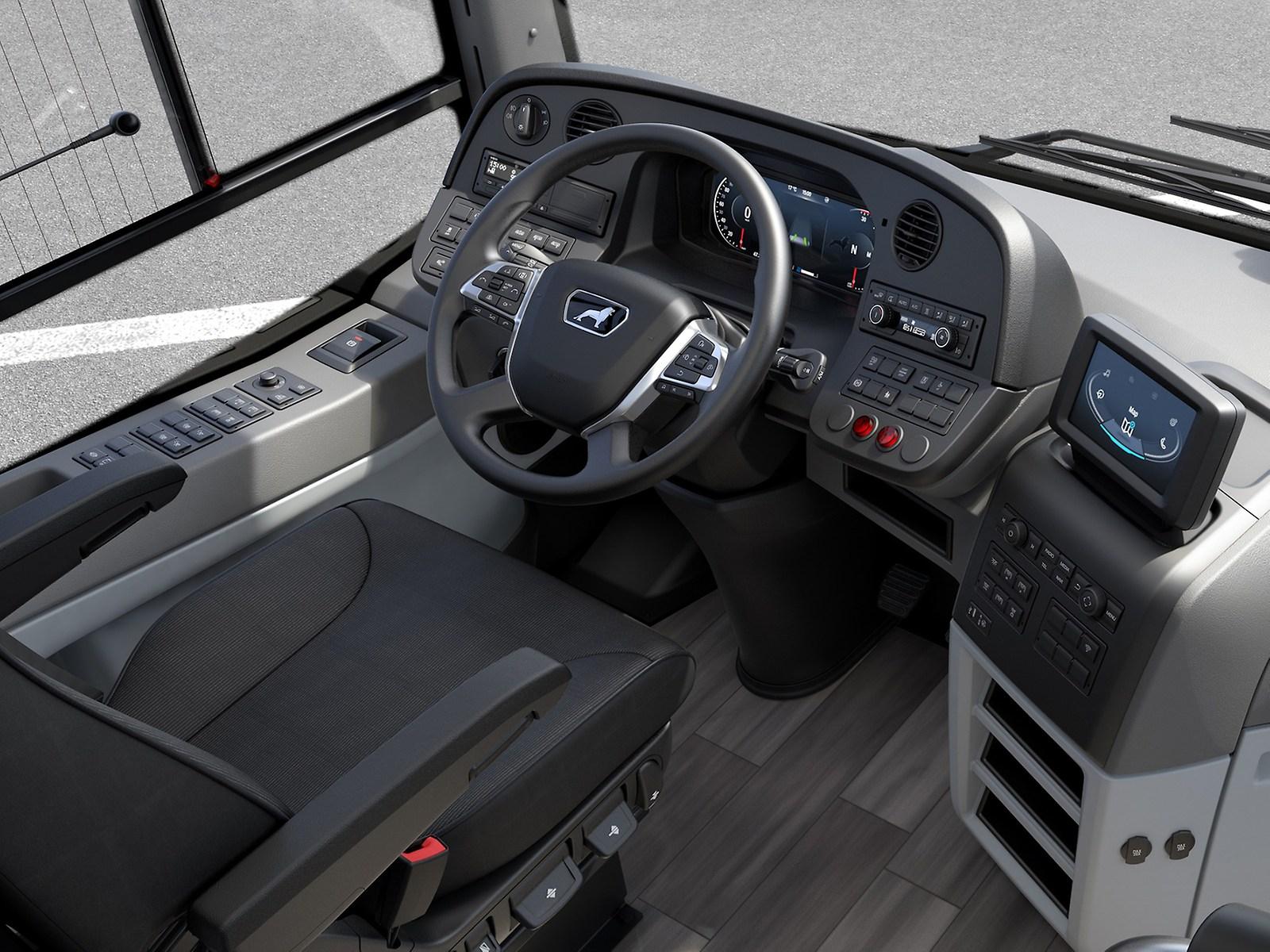 The ergonomic driver’s workplace in the MAN Lion’s Intercity